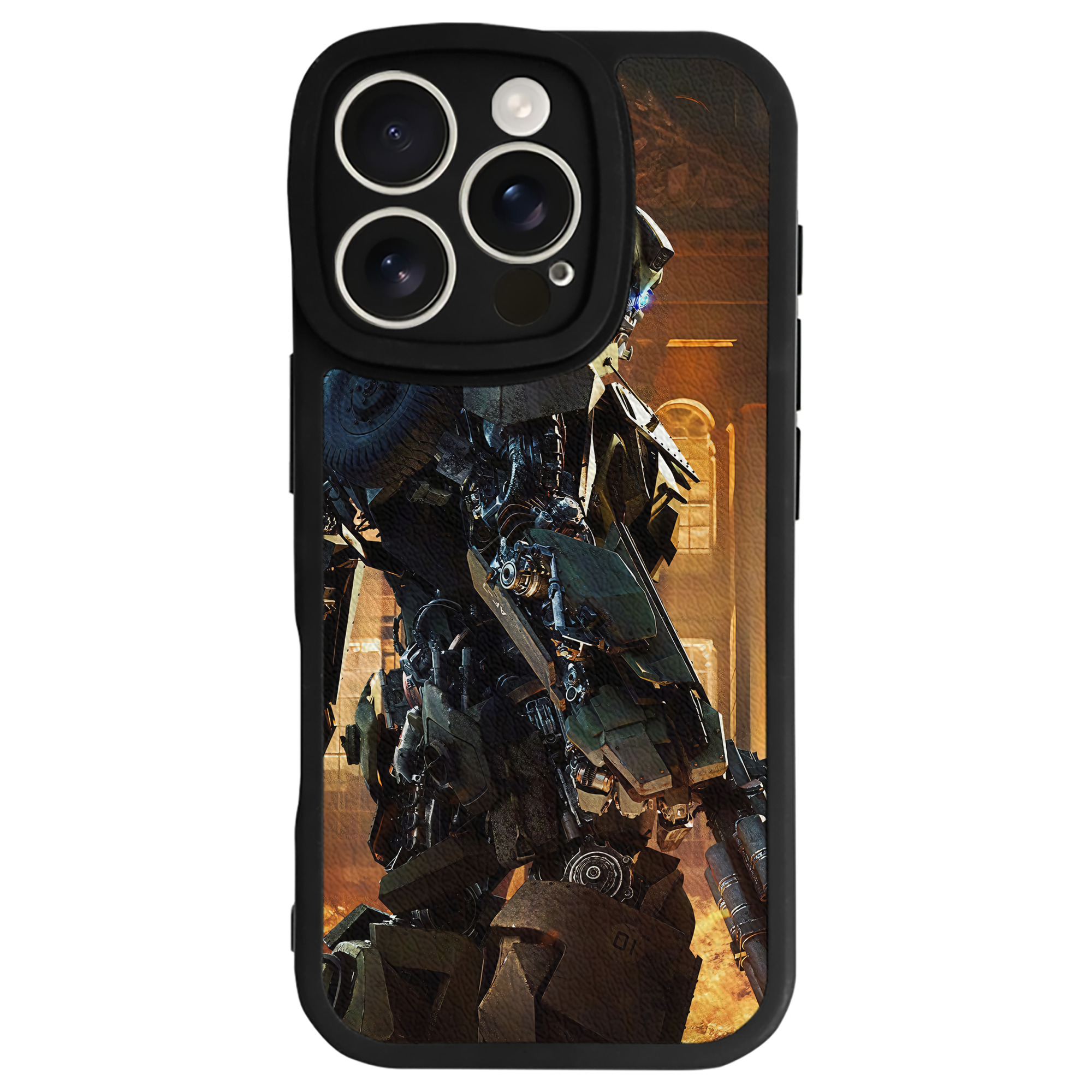 （画像用） Transformers トランスフォーマー 【iPhone 16シリーズ対応】シリコンスマホケース（レザー調） 材質：シリコン